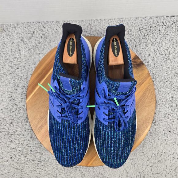 Adidas Men 12 Ultra Boost 4.0 Hi Res Blue Knit Athletic Gym Trainer Running Shoe - Picture 5 of 12